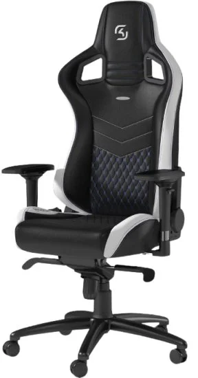 כיסא גיימינג סדרת Epic דגם SK Gaming מבית Noblechairs - מהדורה מיוחדת - צבע שחור/לבן