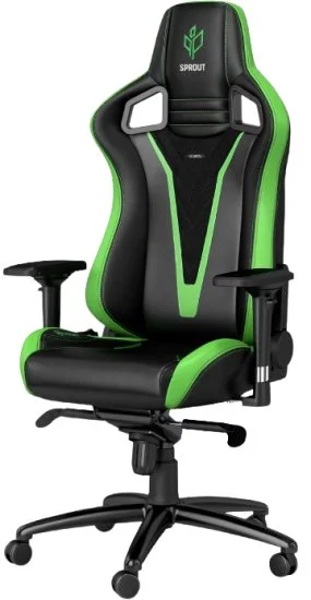 כיסא גיימינג סדרת Epic דגם Sprout מבית Noblechairs - מהדורה מיוחדת - צבע שחור/ירוק