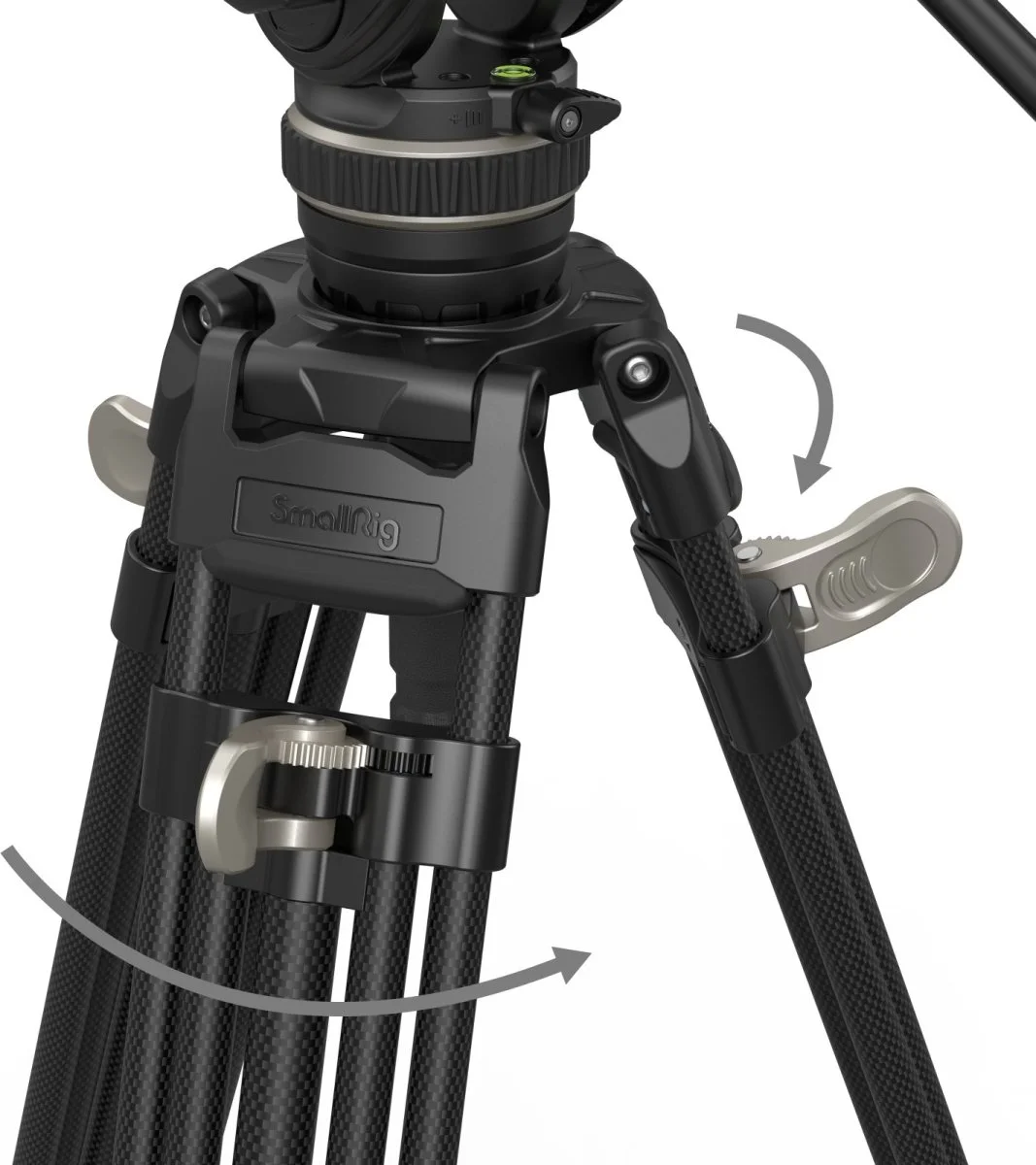 חצובת וידאו מקצועית מסיבי פחמן דגם AD-100 מבית SmallRig