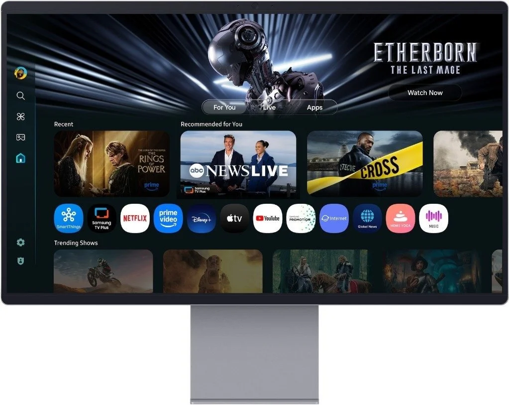 מסך מחשב חכם ''Samsung Vision AI M9 S32FM900SM OLED UHD 31.5 - צבע כסוף